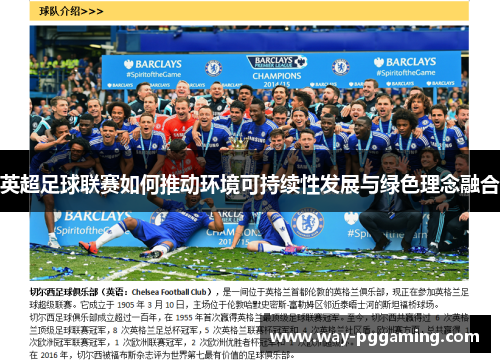 英超足球联赛如何推动环境可持续性发展与绿色理念融合